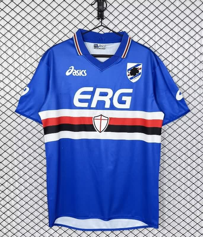 Thailand Quality(AAA) 2003/04 Sampdoria Home Retro Soccer Jersey
