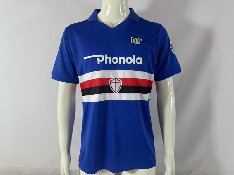 Thailand Quality(AAA) 1983/88 Sampdoria Home Retro Soccer Jersey
