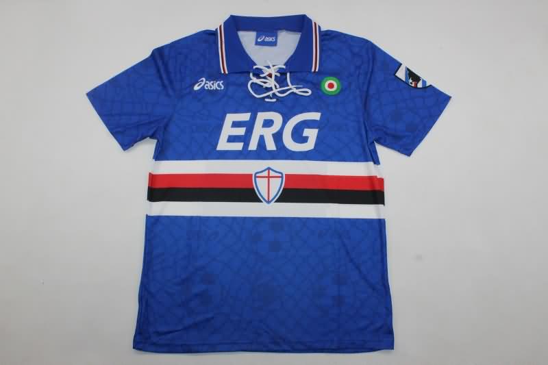 Thailand Quality(AAA) 1994/95 Sampdoria Home Retro Soccer Jersey