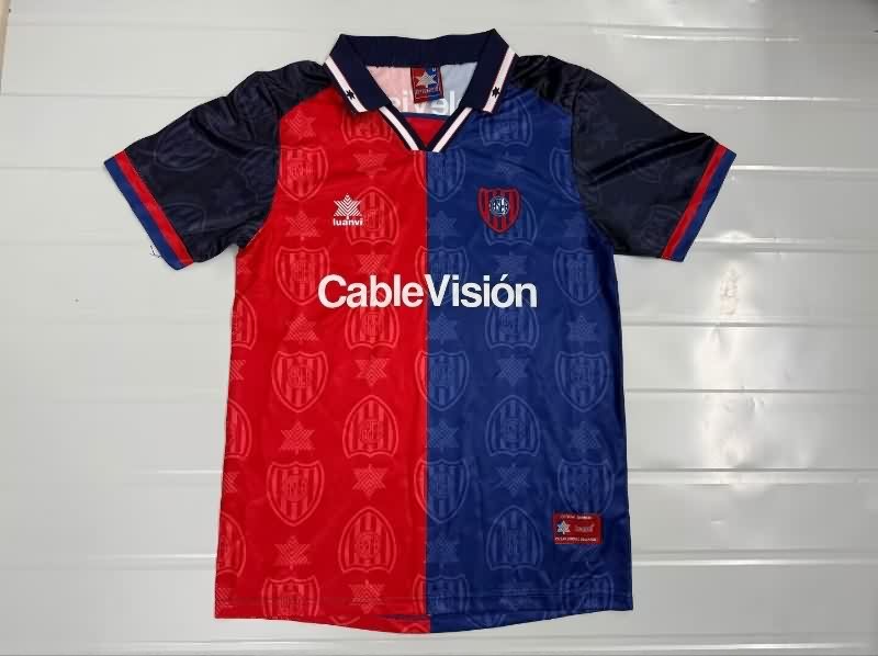 Thailand Quality(AAA) 1999/00 San Lorenzo Home Retro Soccer Jersey