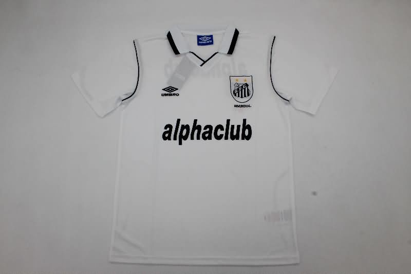 Thailand Quality(AAA) 2000 Santos Home Retro Soccer Jersey