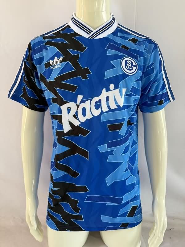 Thailand Quality(AAA) 1992/93 Schalke 04 Home Retro Soccer Jersey