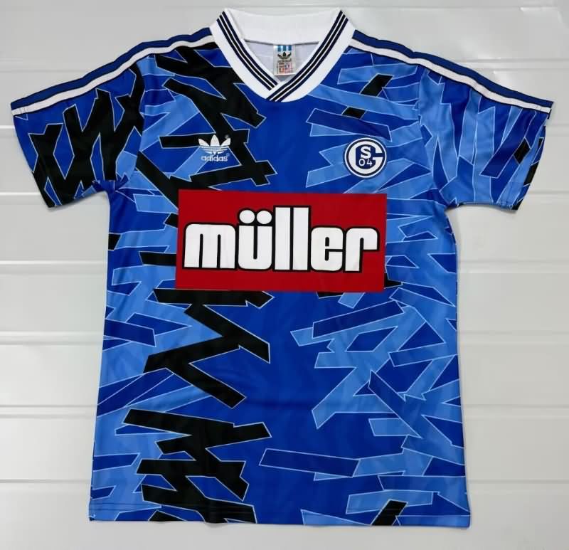 Thailand Quality(AAA) 1993/94 Schalke 04 Home Retro Soccer Jersey