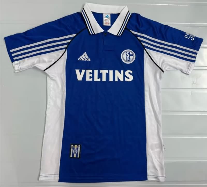 Thailand Quality(AAA) 1998/2000 Schalke 04 Home Retro Soccer Jersey