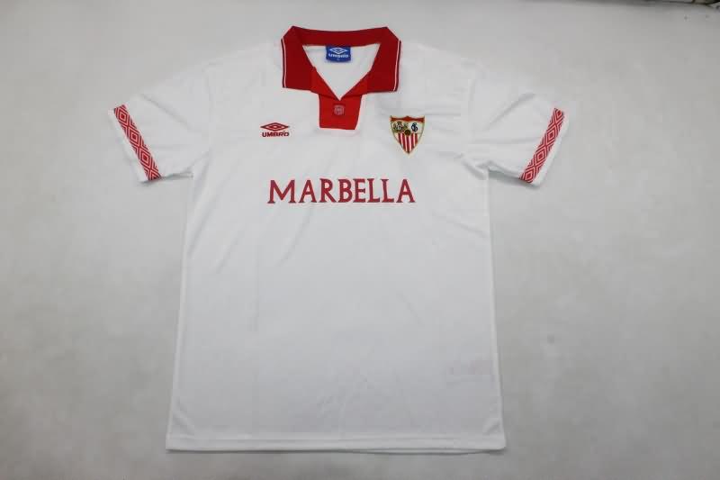 Thailand Quality(AAA) 1994/96 Sevilla Home Retro Soccer Jersey