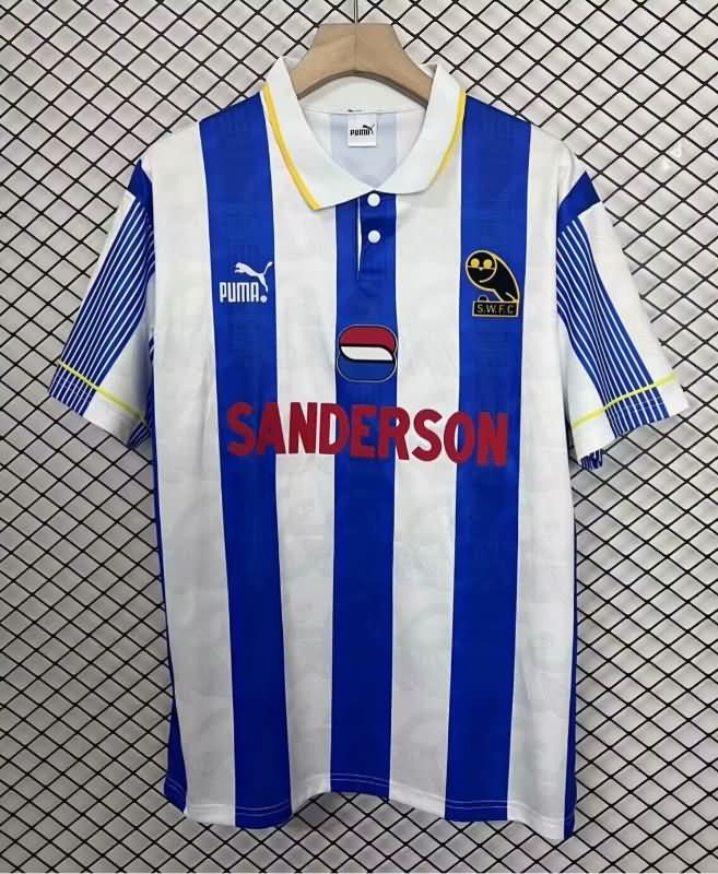 Thailand Quality(AAA) 1993/95 Sheffield Wednesday Home Retro Soccer Jersey