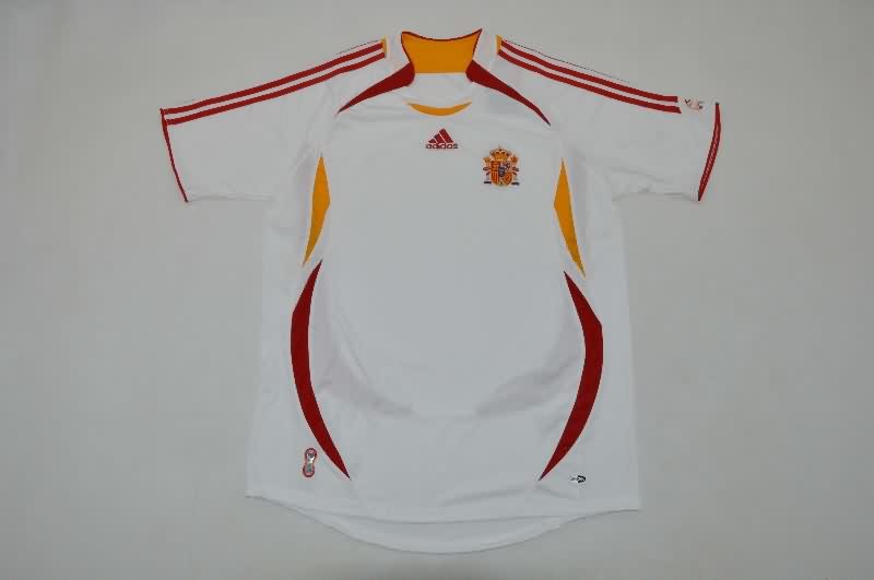 Thailand Quality(AAA) 2006 Spain Away Retro Soccer Jersey