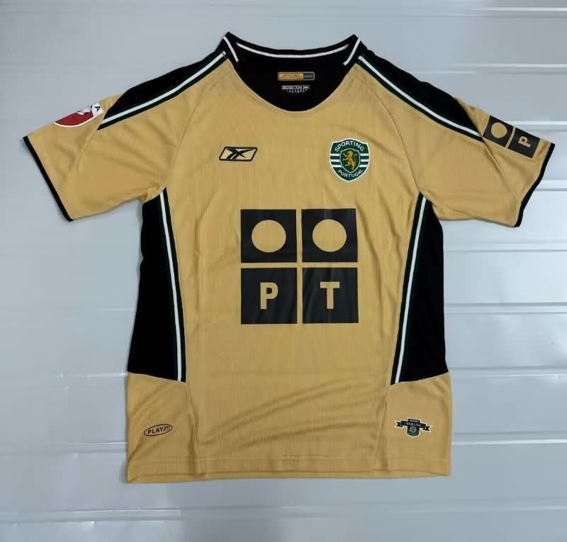 Thailand Quality(AAA) 2003/04 Sporting Lisbon Away Retro Soccer Jersey