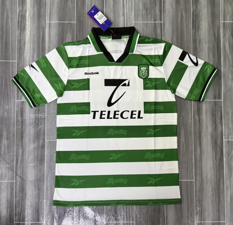 Thailand Quality(AAA) 1999/00 Sporting Lisbon Home Retro Soccer Jersey