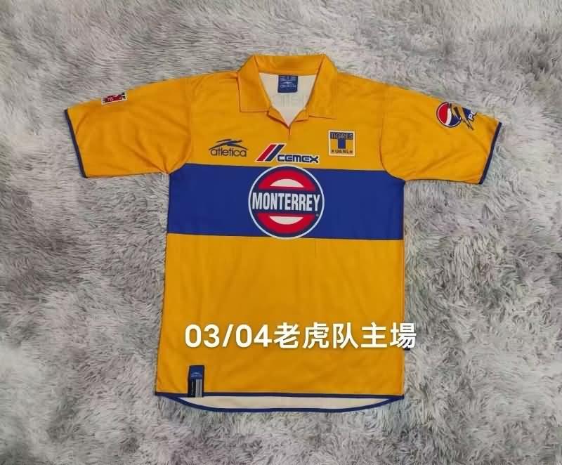 Thailand Quality(AAA) 2003/04 Tigres UANL Home Retro Soccer Jersey