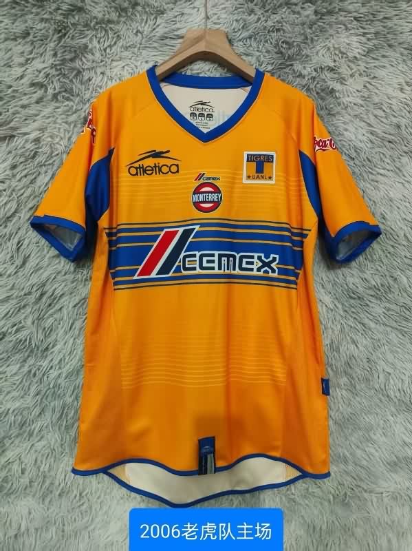 Thailand Quality(AAA) 2006 Tigres UANL Home Retro Soccer Jersey