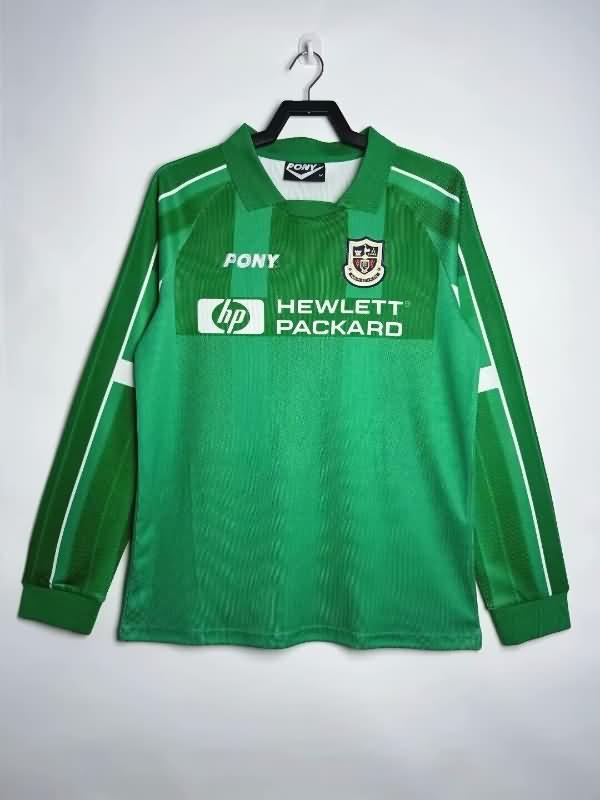 Thailand Quality(AAA) 1997/99 Tottenham Hotspur Goalkeeper Green Long Sleeve Retro Soccer Jersey