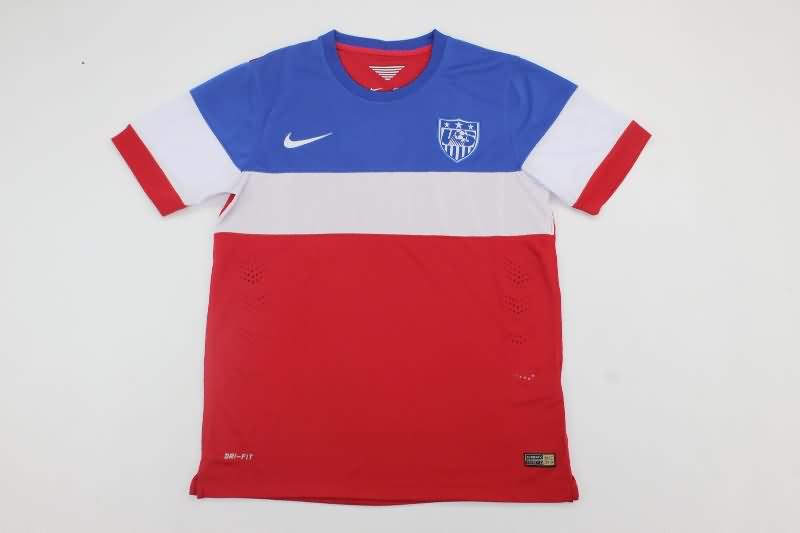 Thailand Quality(AAA) 2014 USA Away Retro Soccer Jersey