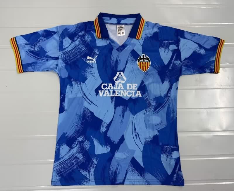 Thailand Quality(AAA) 1990/92 Valencia Away Retro Soccer Jersey