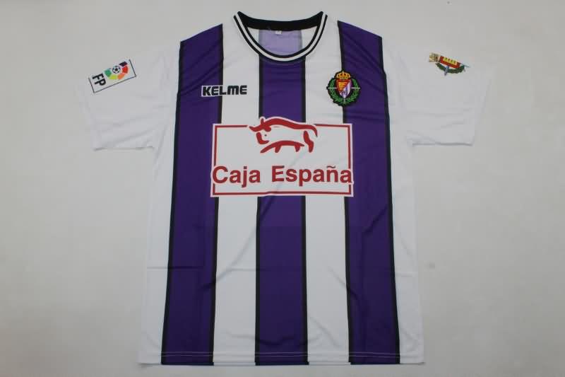 Thailand Quality(AAA) 1999/00 Valladolid Home Retro Soccer Jersey