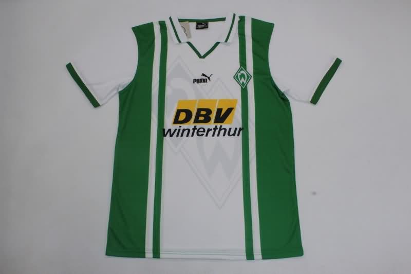 Thailand Quality(AAA) 1996/97 Werder Bremen Home Retro Soccer Jersey