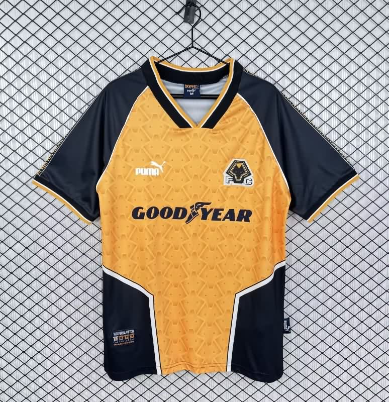 Thailand Quality(AAA) 1996/98 Wolves Home Retro Soccer Jersey
