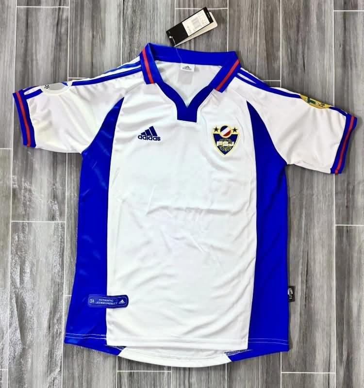 Thailand Quality(AAA) 2000 Yugoslavia Away Retro Soccer Jersey