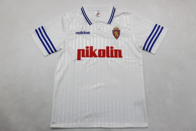 Thailand Quality(AAA) 1995/96 Zaragoza Home Retro Soccer Jersey