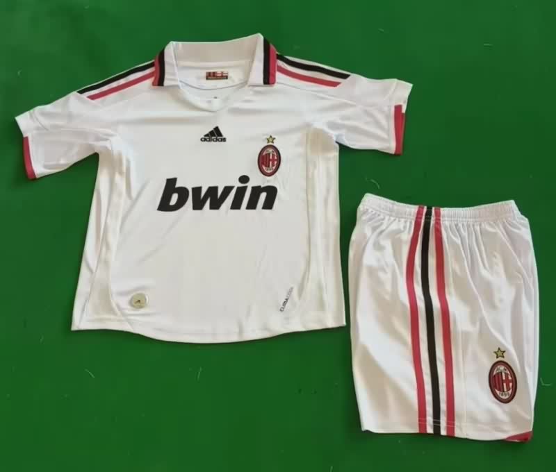 2009/10 AC Milan Away Kids Soccer Jersey And Shorts