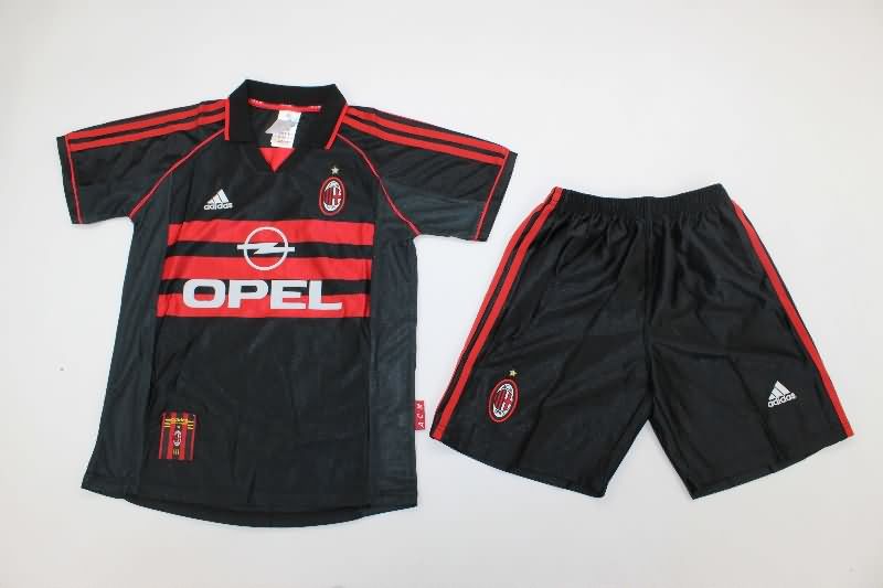 1998/99 AC Milan Third Kids Soccer Jersey And Shorts