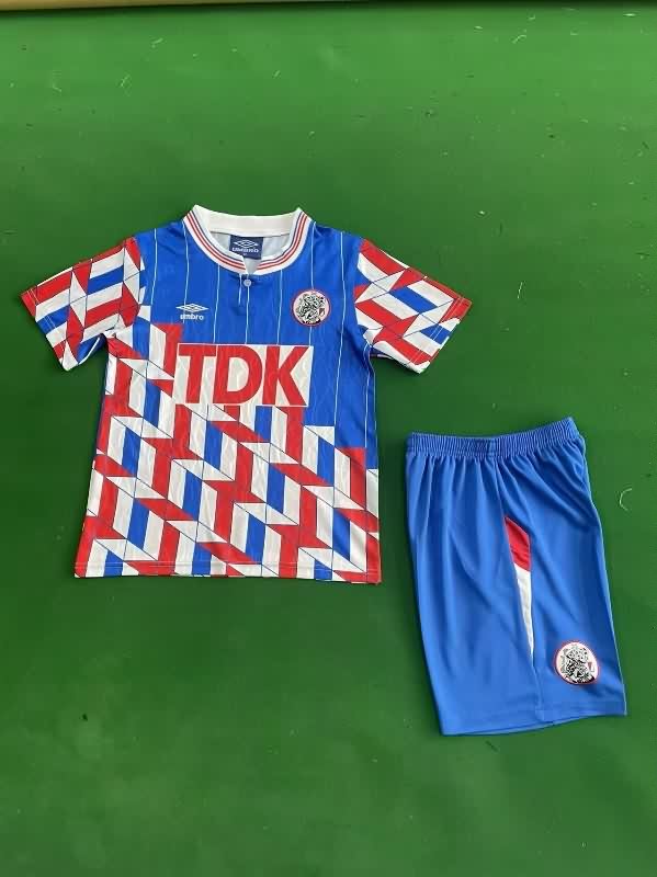 1989/90 Ajax Away Kids Soccer Jersey And Shorts