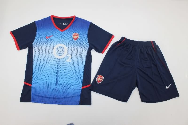 2002/03 Arsenal Away Kids Soccer Jersey And Shorts