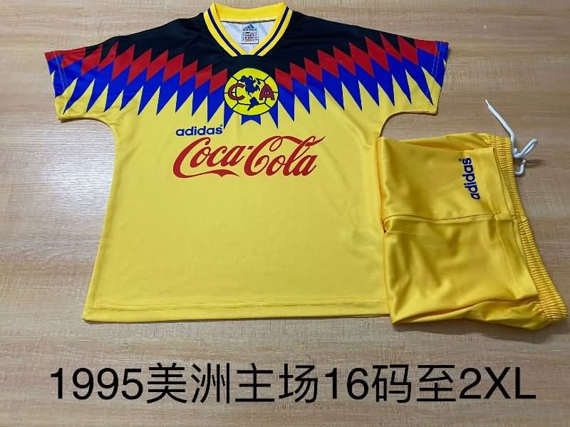 1995 Club America Home Kids Soccer Jersey And Shorts