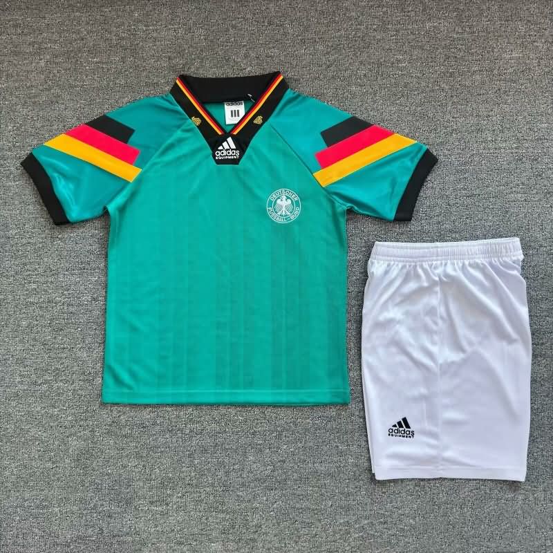 1992 Germany Away Kids Soccer Jersey And Shorts