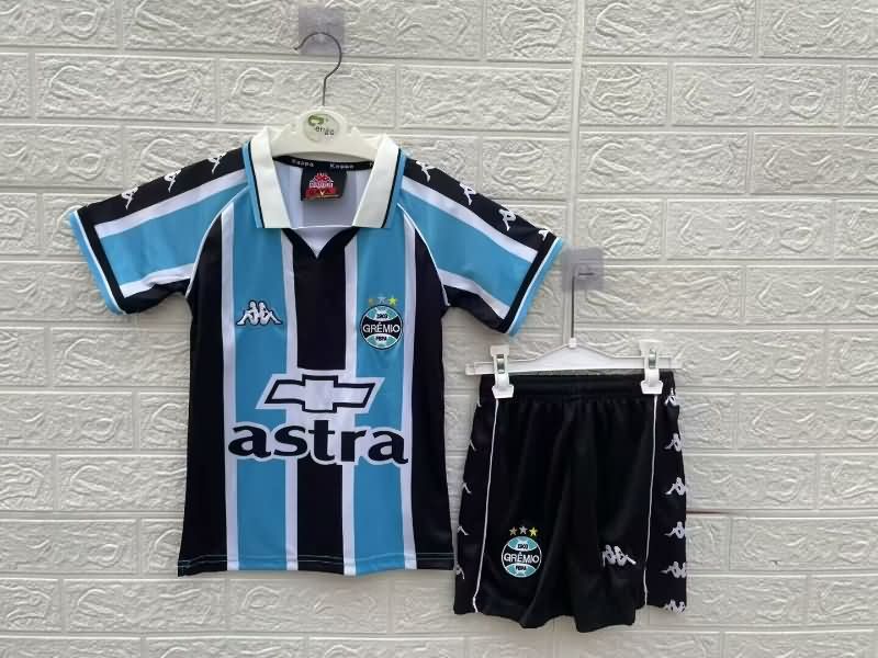 2000 Gremio Home Kids Soccer Jersey And Shorts