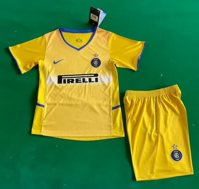 2002/03 Inter Milan Third Kids Soccer Jersey And Shorts