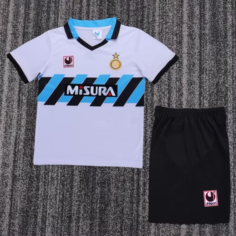 1990/91 Inter Milan Away Kids Soccer Jersey And Shorts