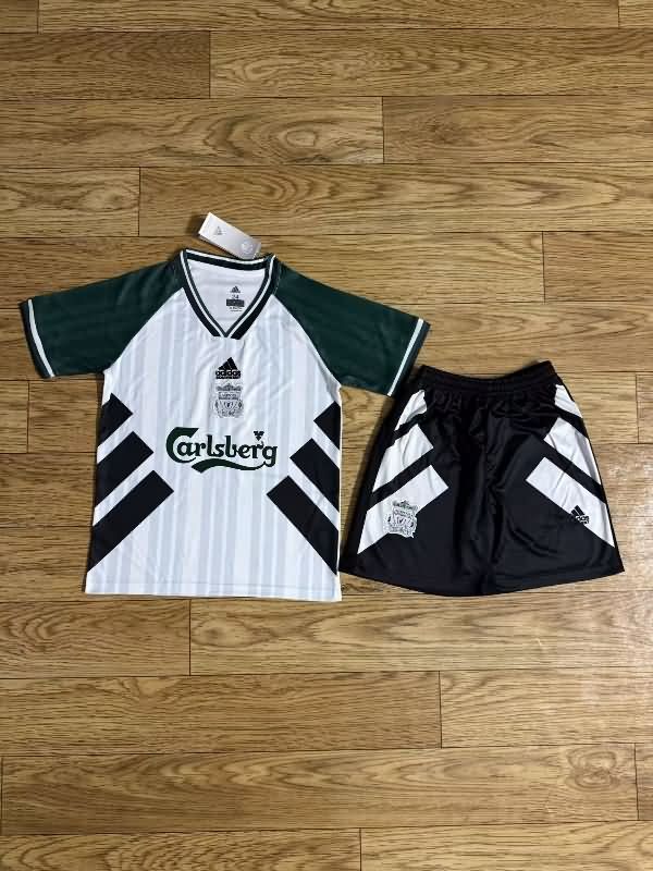 1993/95 Liverpool Away Kids Soccer Jersey And Shorts