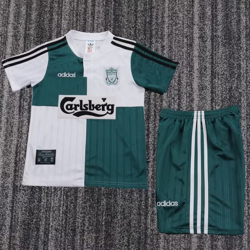 1995/96 Liverpool Away Kids Soccer Jersey And Shorts