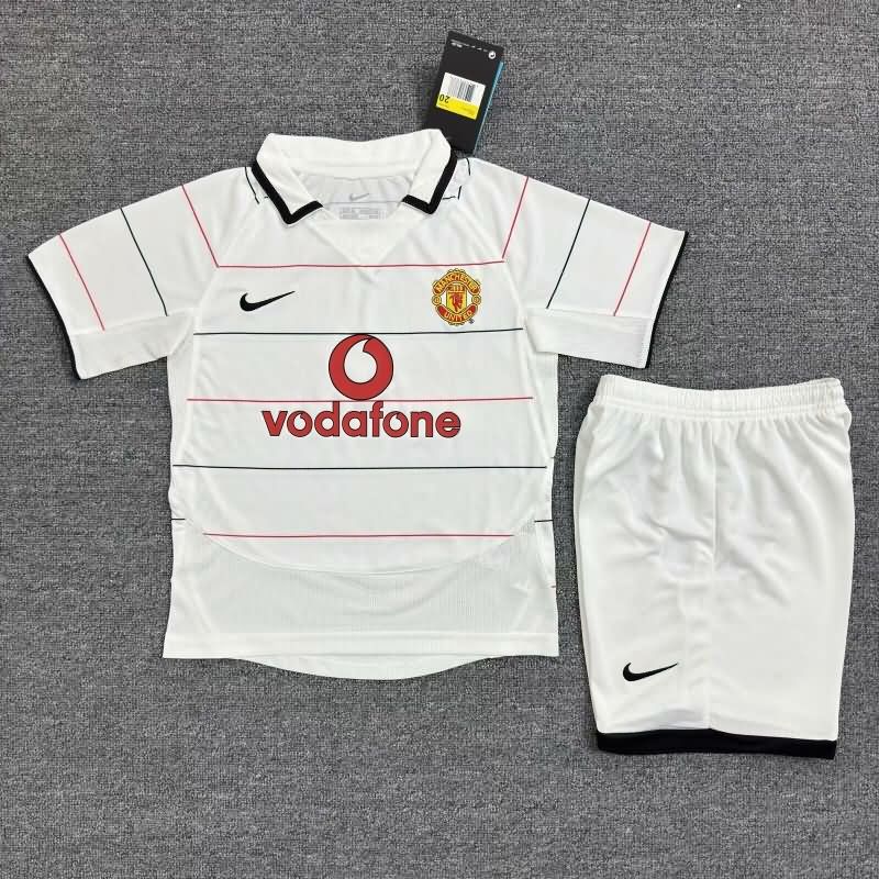 2003/06 Manchester United Third Kids Soccer Jersey And Shorts