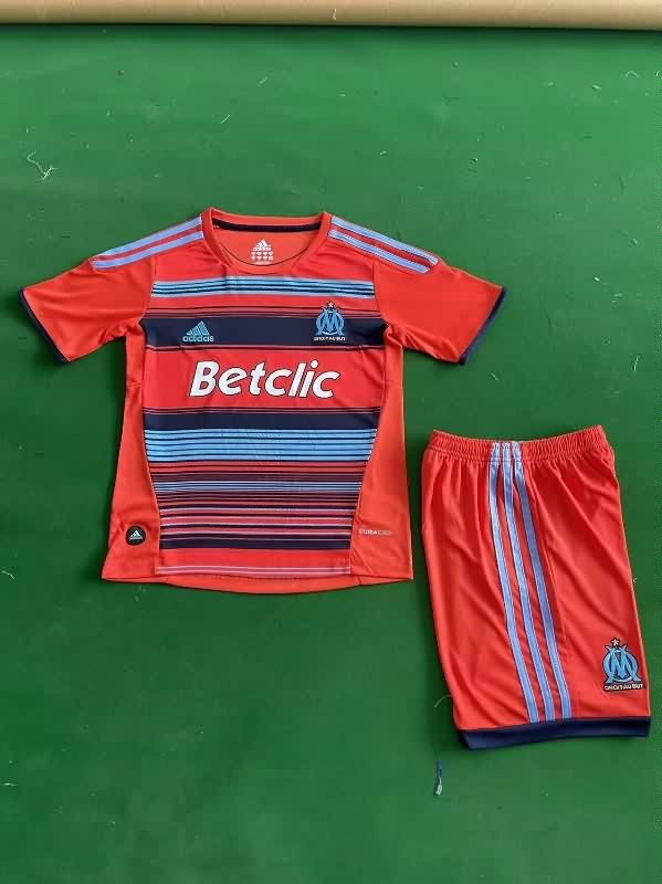 2011/12 Marseilles Away Kids Soccer Jersey And Shorts
