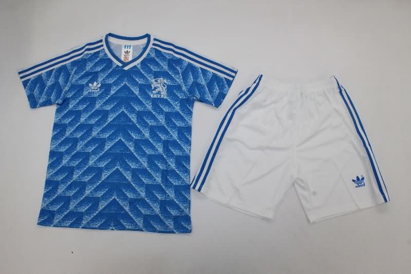 1988 Netherlands Away Kids Soccer Jersey And Shorts