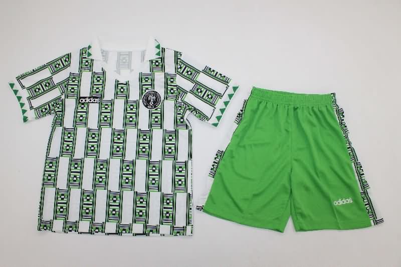 1994 Nigeria Away Kids Soccer Jersey And Shorts