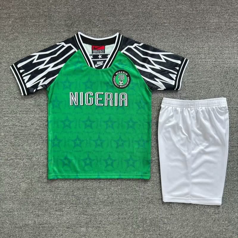 1994/95 Nigeria Home Kids Soccer Jersey And Shorts