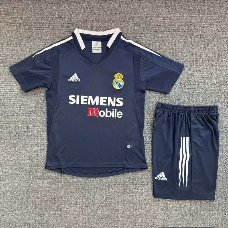 2004/05 Real Madrid Away Kids Soccer Jersey And Shorts