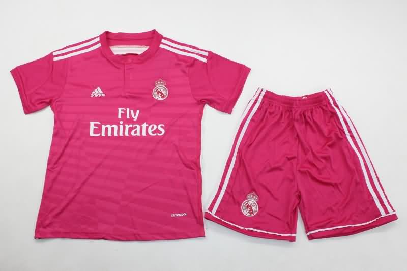 2014/15 Real Madrid Away Kids Soccer Jersey And Shorts