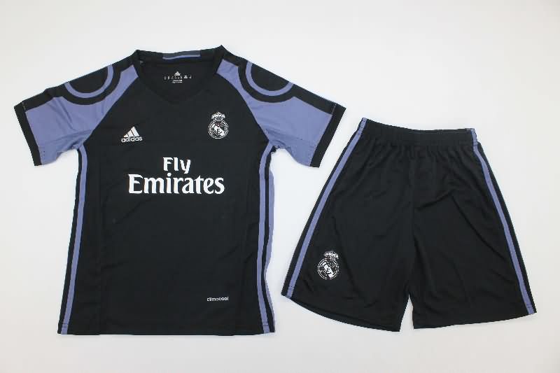 16/17 Real Madrid Third Kids Soccer Jersey And Shorts