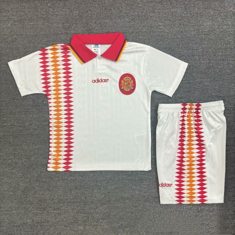 1994 Spain Away Kids Soccer Jersey And Shorts