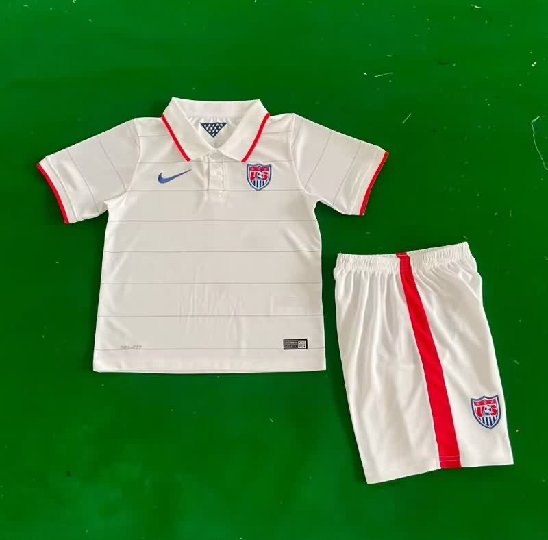 2014 USA Home Kids Soccer Jersey And Shorts